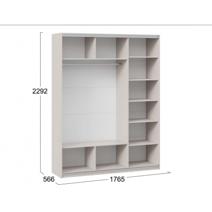 Каркас шкафа-купе 3-х дверного(1800)«Оскар» кашемир