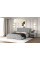 Кровать НЕЛЬСОН вариант 2 (линия)холодный серый 1200*2000 + основание