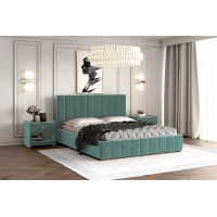 Кровать НЕЛЬСОН вариант 9 карамель (вертикаль) 1200*2000 + основание