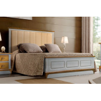 Кровать "Brianson", муссон+дуб; 1400*2000 Velutto 05, без основания, без матраса,