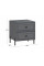 Пандора Тумба прикроватная (Серый графит/Графит матовый)