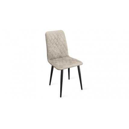 Стул «Стенли» К1С Черный муар, Микровелюр Wellmart Dark Beige