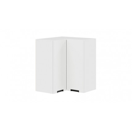 Шкаф навесной угловой прямой «Гренада» - 1В6УП Белый, Холст Белый