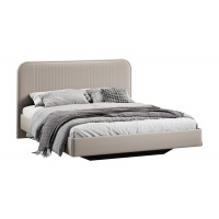 Кровать без ПМ «Тиффани» Тип 1 (без подъемного механизма) Велюр Confetti Smoke