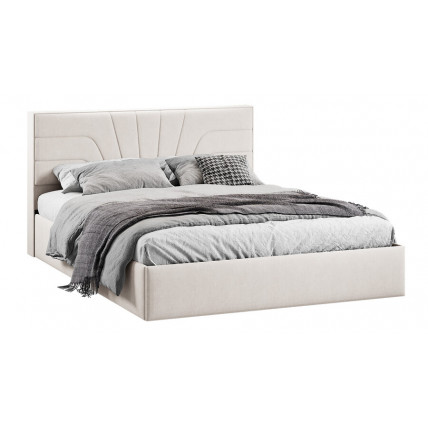 Кровать с ПМ «Пандора» Тип 1 (с подъемным механизмом) с заглушиной Велюр светлый