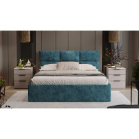 Спальный гарнитур «Порто» стандартный - ГН-393.000.6 Кашемир матовый, Кашемир сатин, Микровелюр Wellmart Indigo