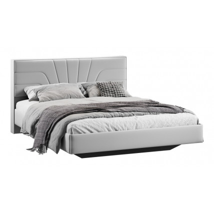 Кровать без ПМ «Пандора» Тип 1 (без подъемного механизма) Велюр Confetti Silver