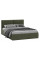 Кровать с ПМ «Глосс» Тип 1 (с подъемным механизмом) без заглушины Микровелюр Jercy Deep Green