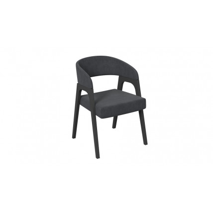 Кресло «Техас 1» - W-101 Черное дерево, тк. №248 Микровелюр Cosmo graphite (темно-серый)