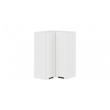 Шкаф навесной угловой прямой «Гренада» - 1ВВ6УП Белый, Холст Белый