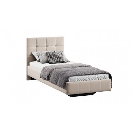 Кровать без ПМ «Эмма» Тип 1 (без подъемного механизма) Велюр Confetti Cream