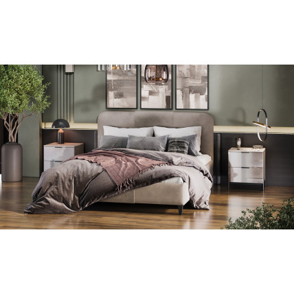 Спальный гарнитур «Тесса» Тип 2  стандартный Кашемир, Кашемир глянец