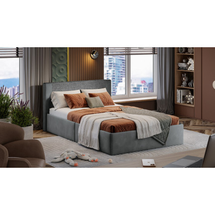 Кровать «Тейлор» Микровелюр Linea Grande 83/Connect 83 (серый)
