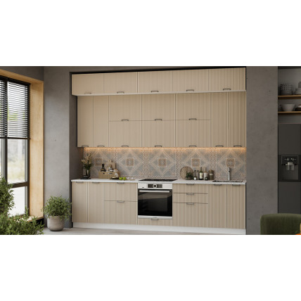 Модульная кухня «Кимберли» Белый, Крем