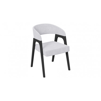 Кресло «Техас 1» - W-101 Черное дерево, тк. №210 Велюр Jercy silver