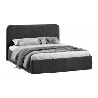 Кровать с ПМ «Тиффани» Тип 1 (с подъемным механизмом) Микровелюр Wellmart Graphite