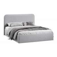 Кровать с ПМ «Тиффани» Тип 1 (с подъемным механизмом) Микровелюр Jercy Silver