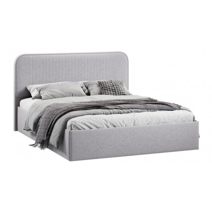 Кровать с ПМ «Тиффани» Тип 1 (с подъемным механизмом) Микровелюр Jercy Silver