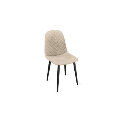 Стул «Шерри» К1С Черный муар, Микровелюр Wellmart Dark Beige
