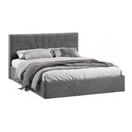 Кровать с ПМ «Пандора» Тип 1 (с подъемным механизмом) Велюр Brut Grey 16