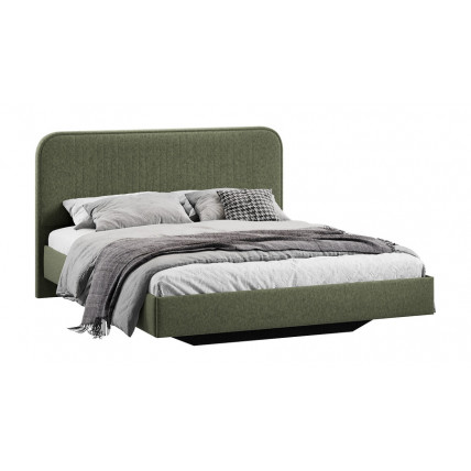 Кровать без ПМ «Тиффани» Тип 1 (без подъемного механизма) Микровелюр Jercy Deep Green