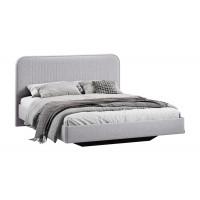 Кровать без ПМ «Тиффани» Тип 1 (без подъемного механизма) Микровелюр Jercy Silver