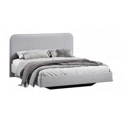 Кровать без ПМ «Тиффани» Тип 1 (без подъемного механизма) Микровелюр Jercy Silver