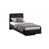 Кровать без ПМ «Шелли» Тип 1 (без подъемного механизма) Велюр Confetti Stone