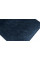 Стул «Хьюго» К1С Черный муар, Микровелюр Wellmart Blue