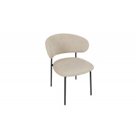 Стул «Флавио» Черный муар, Микровелюр Ness Cream