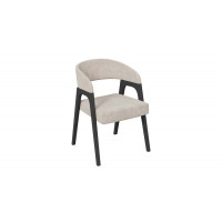 Кресло «Техас 1» - W-101 Черное дерево, тк. №249 Микровелюр Cosmo cream (бежевый)