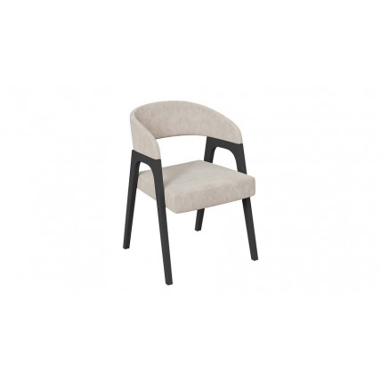 Кресло «Техас 1» - W-101 Черное дерево, тк. №249 Микровелюр Cosmo cream (бежевый)