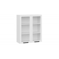 Шкаф навесной c двумя дверями «Детройт» исп.2 - 1ВВ8С Белый, Белый глянец