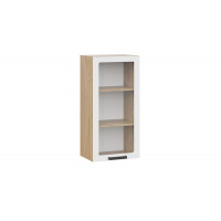 Шкаф навесной c одной дверью «Детройт» исп. 2 - 1ВВ45С Дуб Крафт золотой, Белый глянец