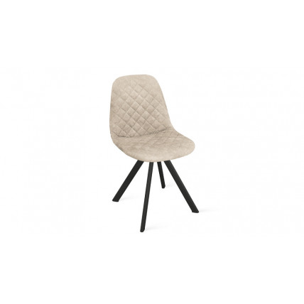 Стул «Ричи» К2 Черный муар, Микровелюр Wellmart Dark Beige