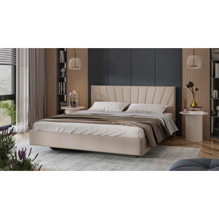 Кровать без ПМ «Эвори» Тип 1 (без подъемного механизма) Велюр Confetti Cream