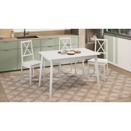 Стол обеденный «Ливерпуль» Тип 3 - Б-293 Белый матовый