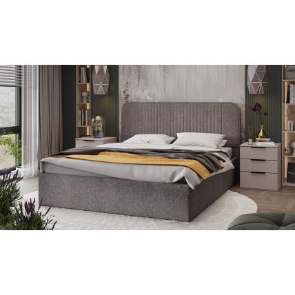 Спальный гарнитур «Порто» стандартный - ГН-393.000.5 Кашемир матовый, Кашемир сатин, Микровелюр Jercy Stone