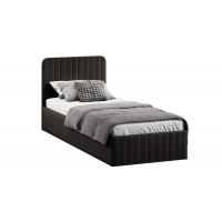 Кровать с ПМ «Шелли» Тип 1 (с подъемным механизмом) с заглушиной Велюр Confetti Stone