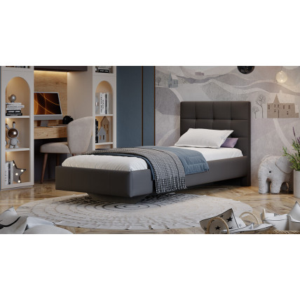 Кровать без ПМ «Эмма» Тип 1 (без подъемного механизма) Велюр Confetti Stone