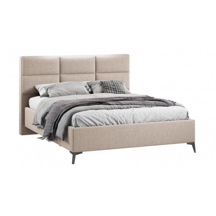 Кровать без ПМ «Делана»  (без подъемного механизма) Микровелюр Jercy Cream