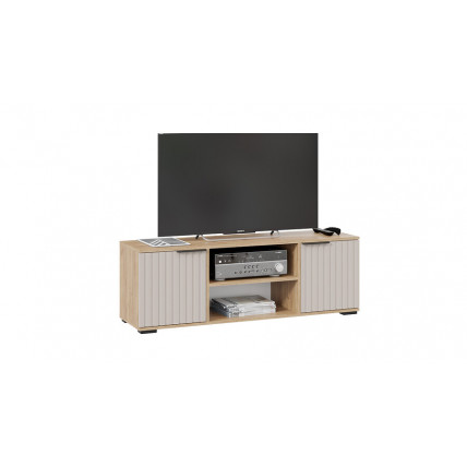 Тумба под ТВ «Хилтон» Исп.2 - 413.12 Дуб Крафт золотой, Мокко матовый