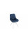 Стул «Оливер» К4 Белый матовый, Микровелюр Wellmart Blue