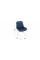 Стул «Оливер» К4 Белый матовый, Микровелюр Wellmart Blue