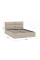 Кровать без ПМ «Глосс» Тип 1 (без подъемного механизма) Микровелюр Wellmart Dark Beige