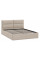 Кровать без ПМ «Глосс» Тип 1 (без подъемного механизма) Микровелюр Wellmart Dark Beige
