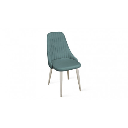Стул «Франк» (конус) исп. 2 - ДП2-30 Капучино матовый/Микровелюр Madera Aquamarine (аквамарин)