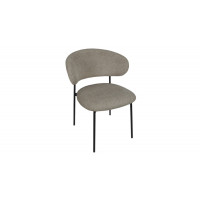 Стул «Флавио» Черный муар, Микровелюр Ness Cappuccino