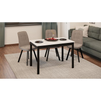 Стол обеденный «Блэйд» Тип 2 - 038.000.000 Черный, Белый