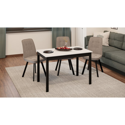 Стол обеденный «Блэйд» Тип 2 - 038.000.000 Черный, Белый